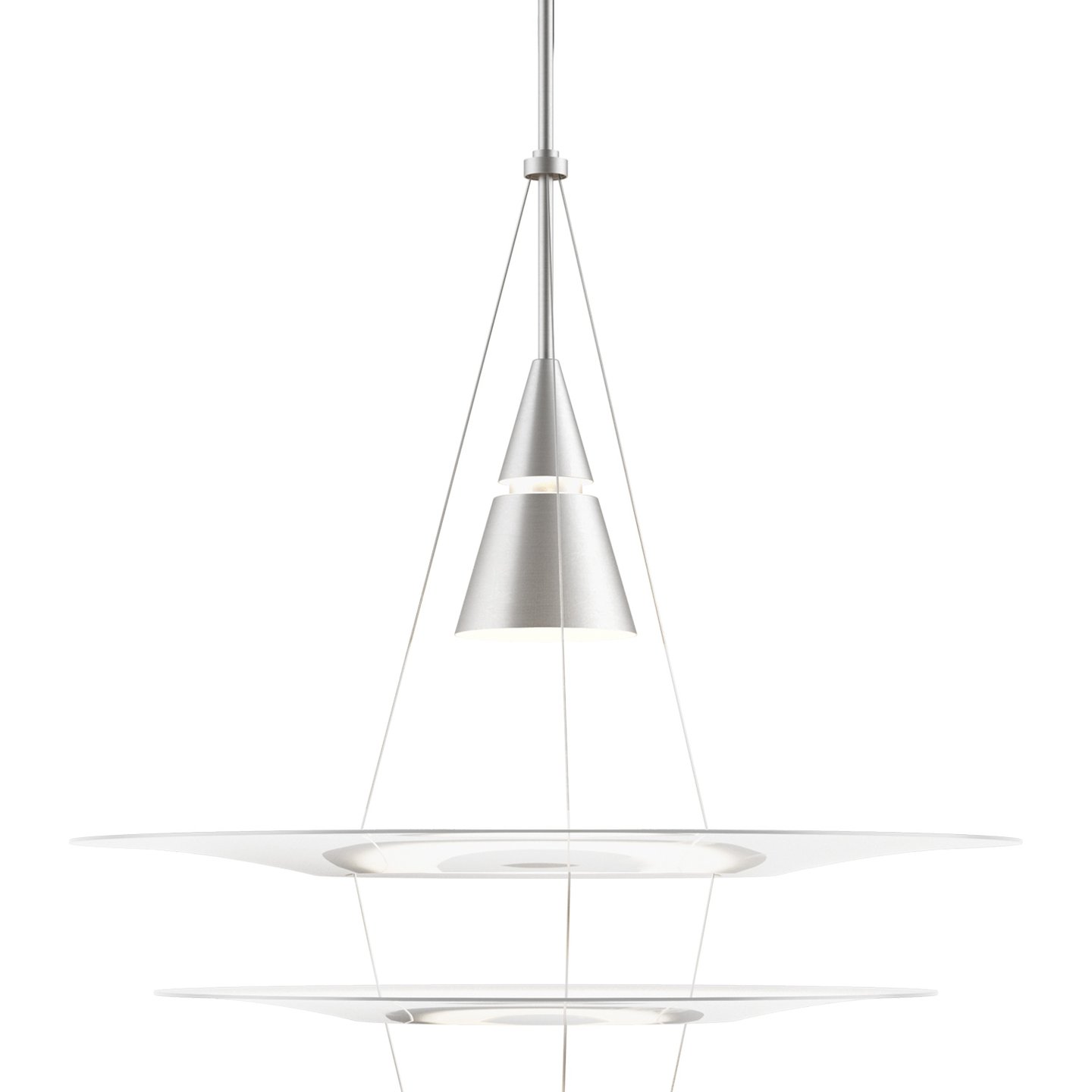 louis poulsen Enigma pendant light, LED dimmable, brushed