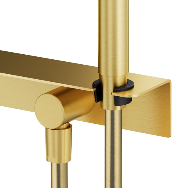 Wandhalterung Für Handbrause – Gebürstetes Gold, Aus Messing, Ohne Duschkopf & Schlauch
