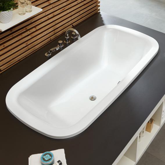 Mauersberger nivalis Oval-Badewanne, Einbau weiß