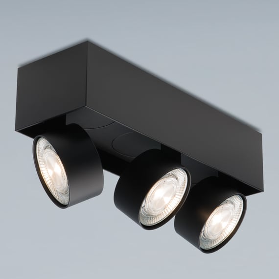 LED Einbaustrahler 3 Watt, Warmweiß, Eckig & Schwenkbar | Edelstahl Gebürstet, Für Decken & Wände