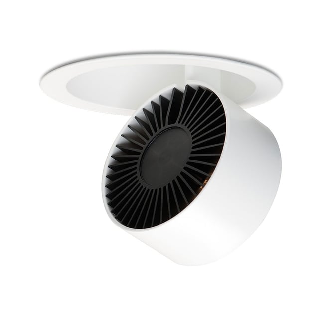 Recessesd Shape mawa wittenberg recessed spotlight round, flexible head, LED matt white ...