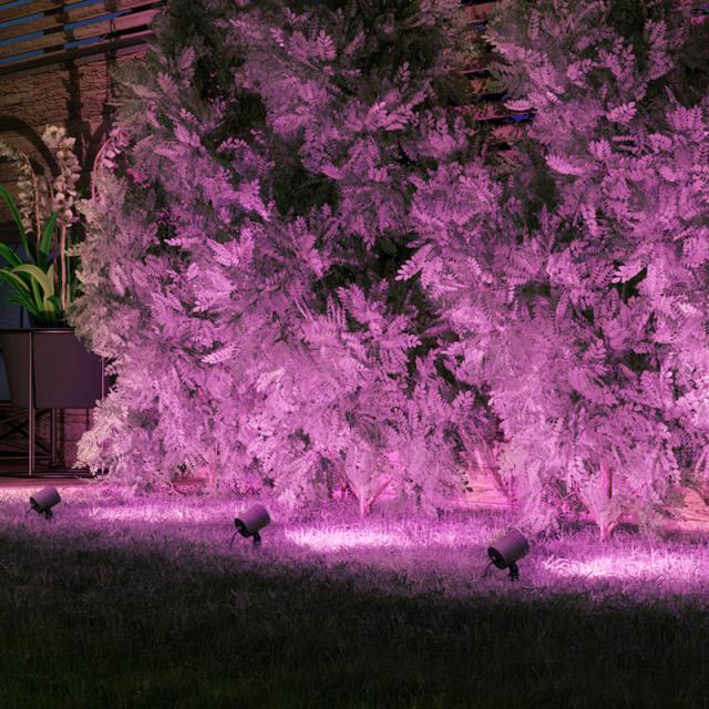 tint von MÜLLER-LICHT tint Flores white+color RGBW LED Spießstrahler mit Dimmer, 3er Set