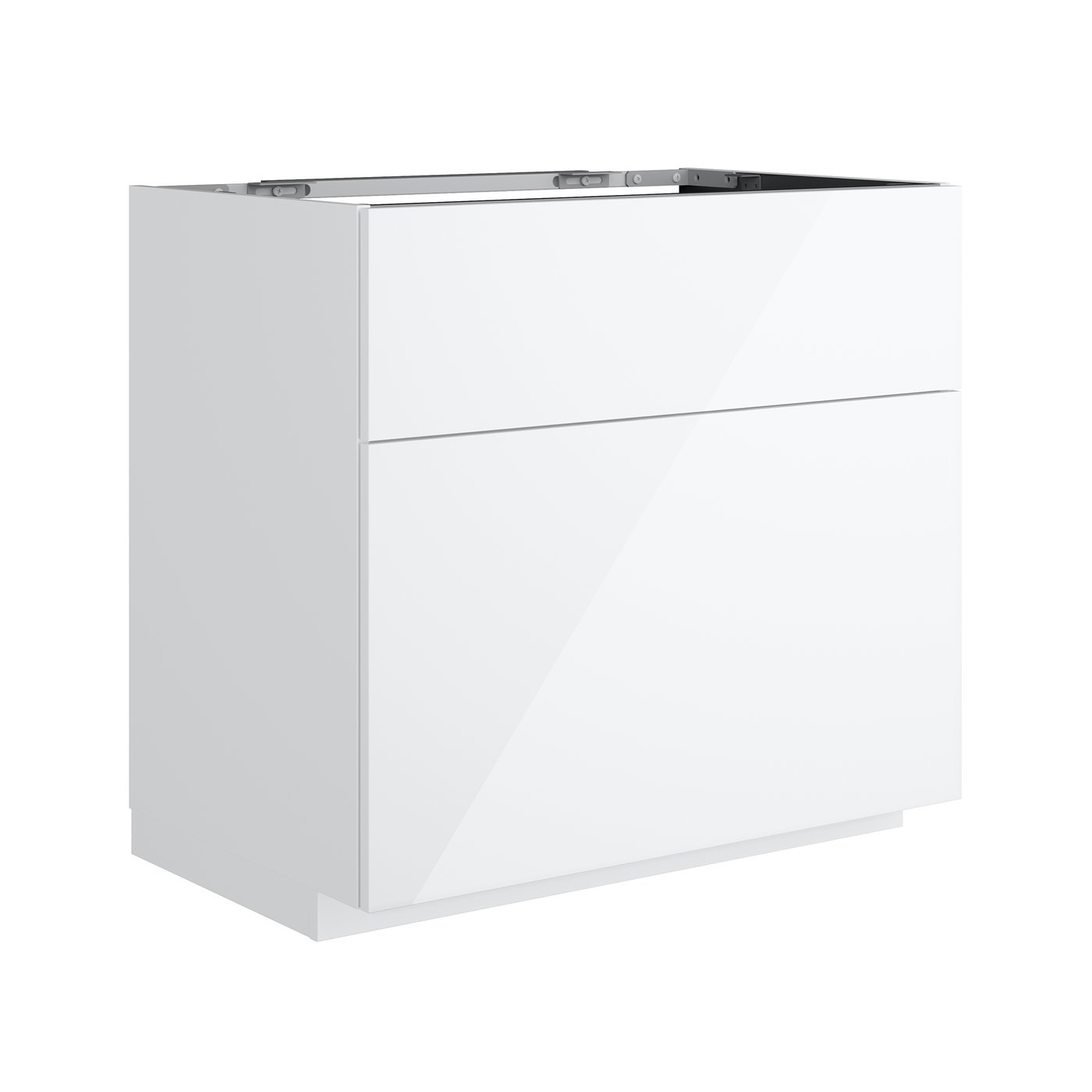Unterschrank Hochglanz Weiss