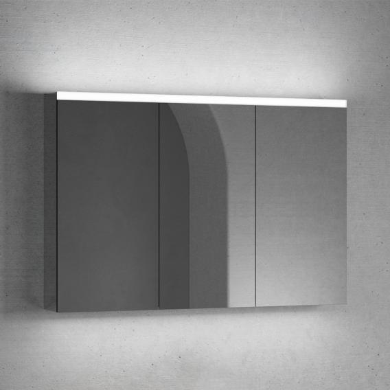 neoro n50 | n50T46 Spiegelschrank B: 120 cm mit 3 Türen, mit Beleuchtung