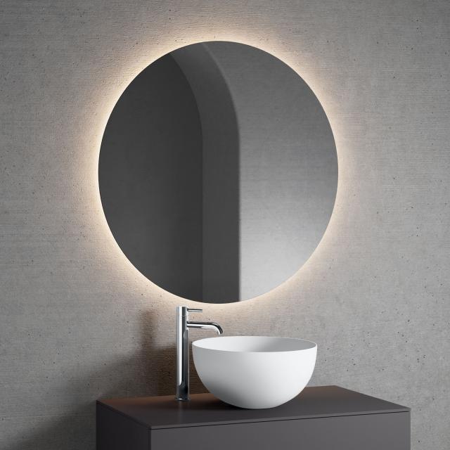 Wohnen & Einrichten Wohnaccessoires Spiegel Badspiegel Horizontal mit LED Badspiegel 140x90 cm 