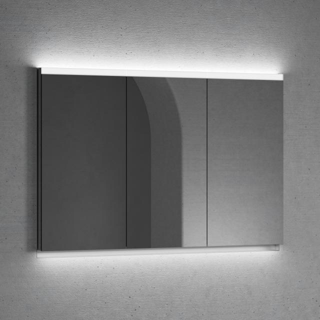 neoro n50 | n50T46 Einbau-Spiegelschrank B: 120 cm mit 3 Türen, mit Beleuchtung