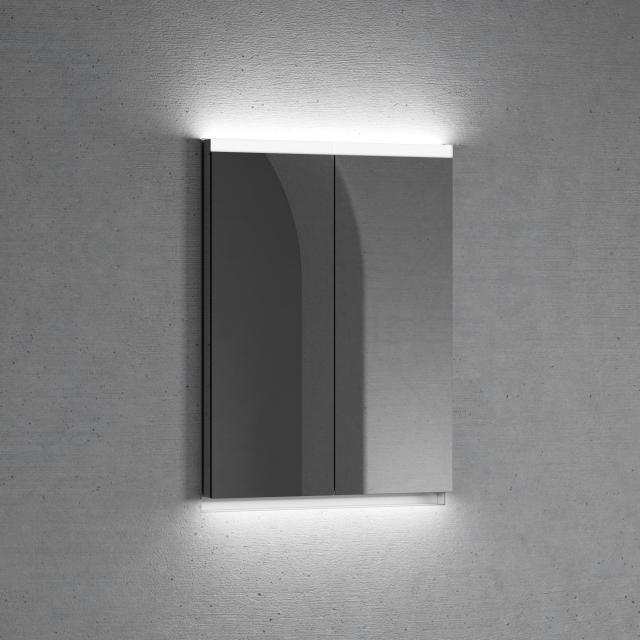 neoro n50 | n50T46 Einbau-Spiegelschrank B: 60 cm mit 2 Türen, mit Beleuchtung