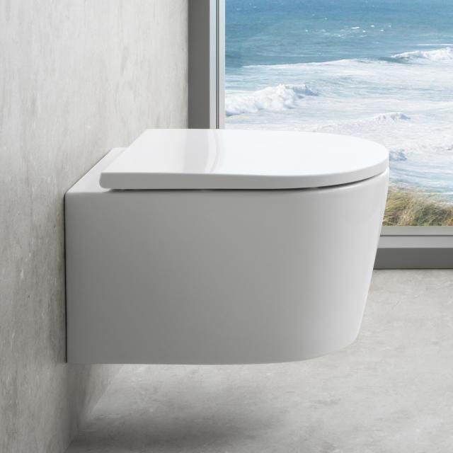 neoro n50 Wand-WC-SET mit innovativer Spültechnik SilentPowerFlush & Beschichtung neoroClean, mit WC-Sitz