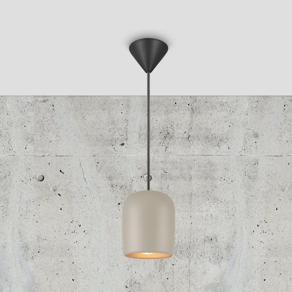 Nordlux Pendelleuchte Nexus 10 – Graue Metall/PVC Pendelleuchte, Fassung GU10, Ohne Leuchtmittel