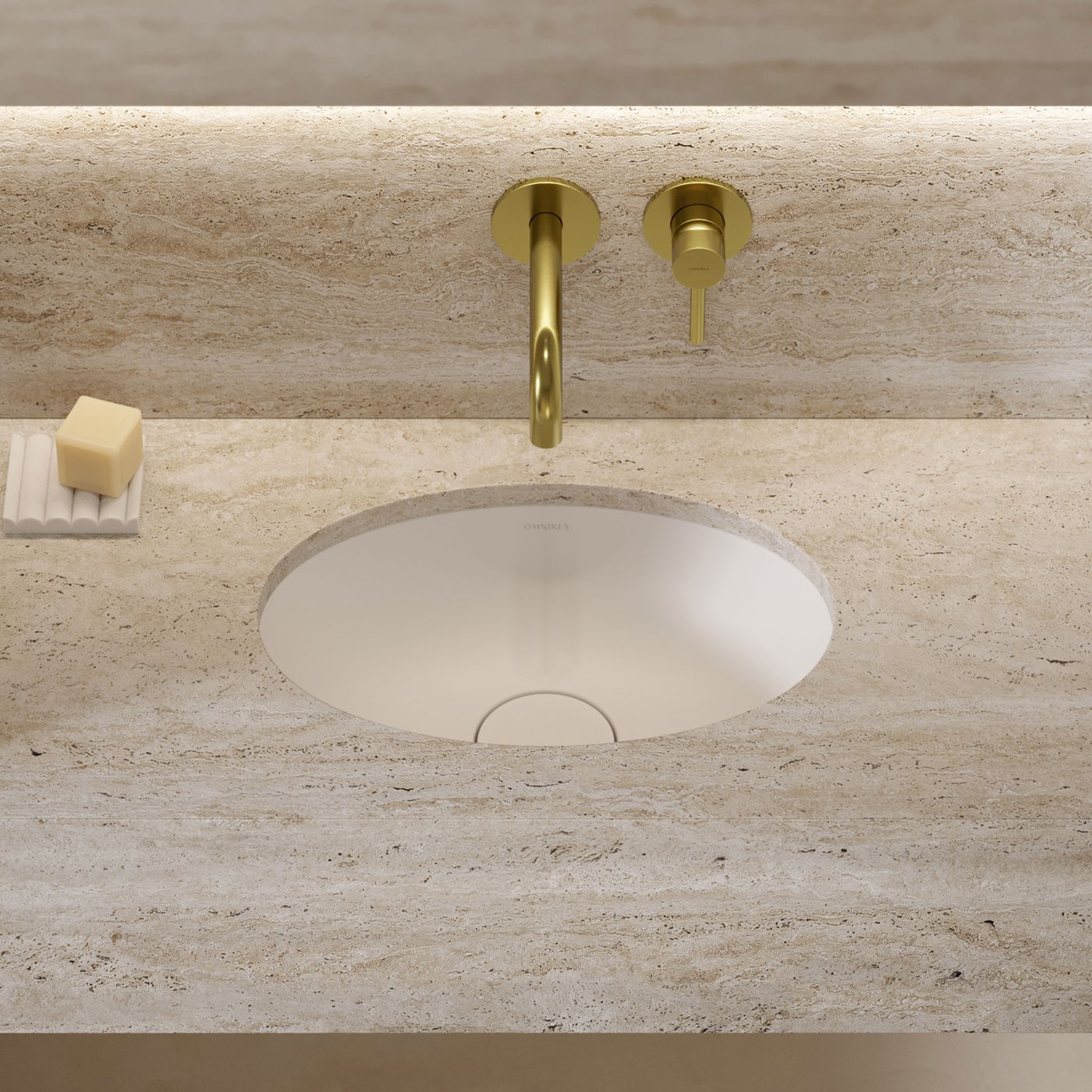 OMNIRES SHELL undercounter basin matt white - SHELL380UPBM | REUTER