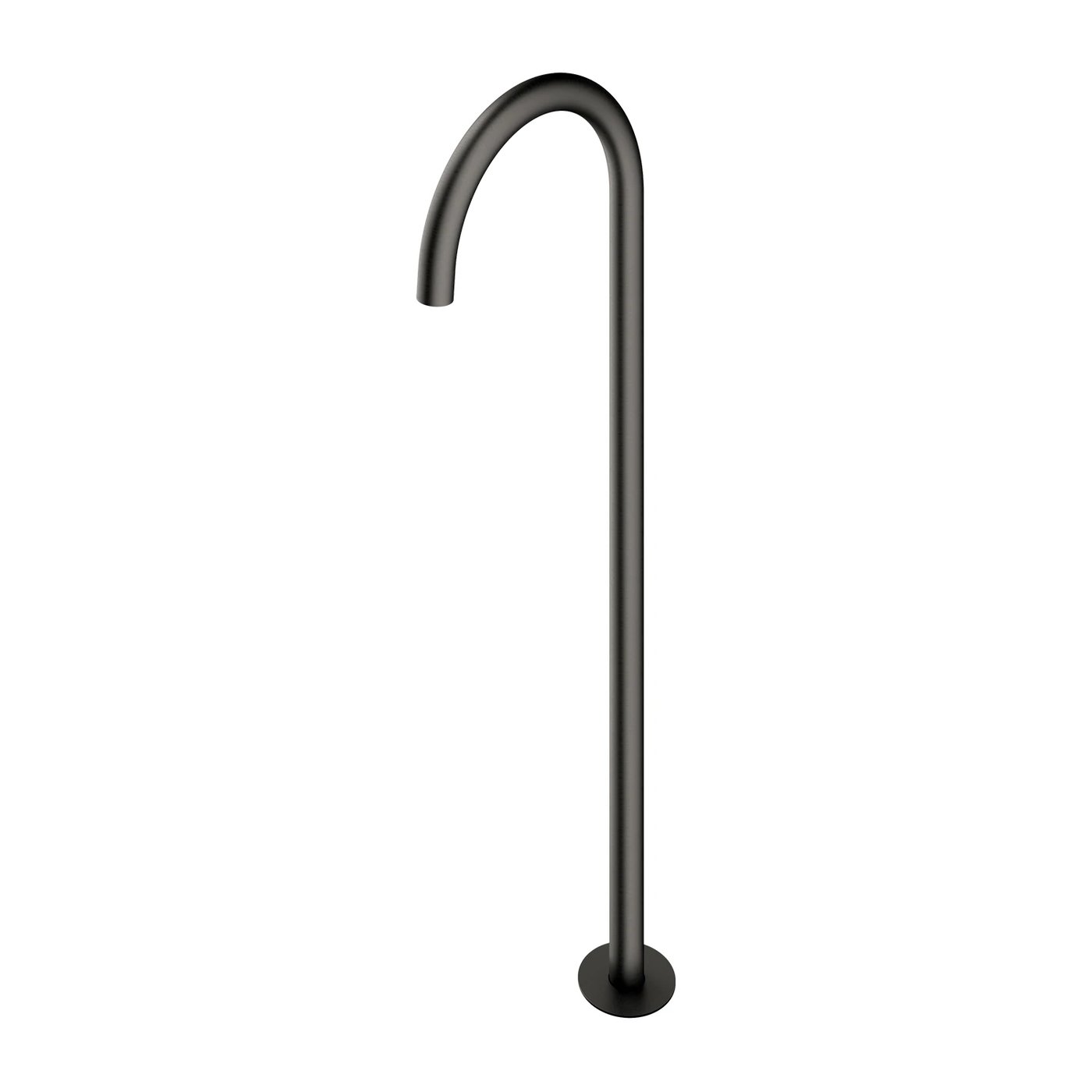 Omnires Y bath inlet, freestanding brushed graphite - WWYGR | REUTER