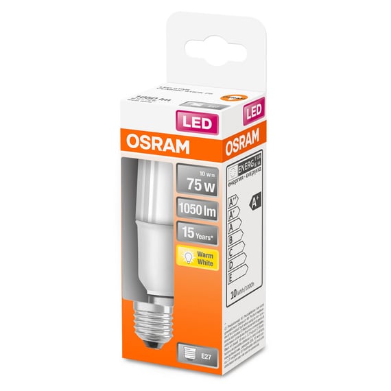 OSRAM 4058075305014 LED (monochrome) EEC D (A - G) E-27 Pear shape 17 W =  150 W Warm white (Ø x L) 70.0 mm x 118 mm 1 p
