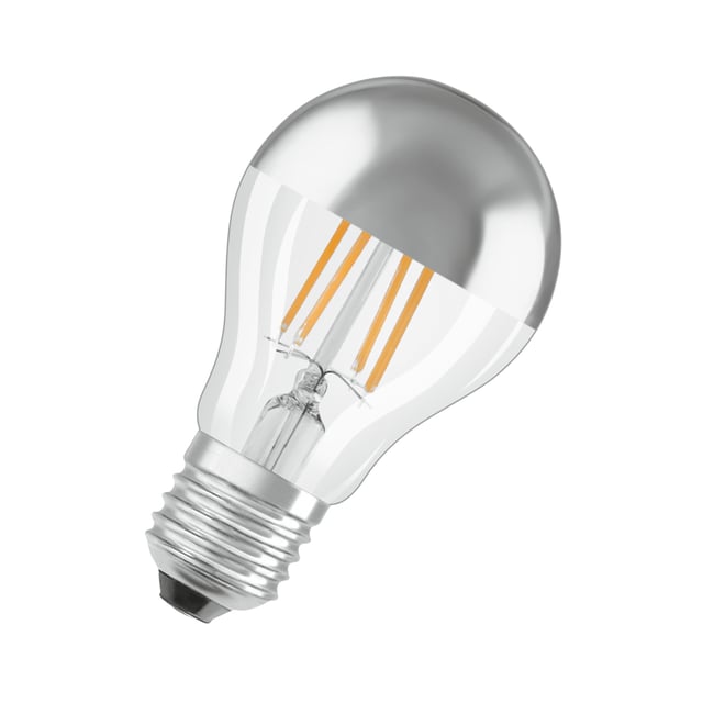 Osram LED Retrofit LED lamp A60 E27, 2700 K, 6,5 W clear/silver - 4058075427860