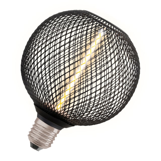 Osram Decor LED lamp Globe 125 E27, 1800 K, 3,5 W dimmable, black - 4058075840249