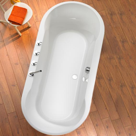 Ottofond Montego Oval-Badewanne, Einbau mit Fußgestell