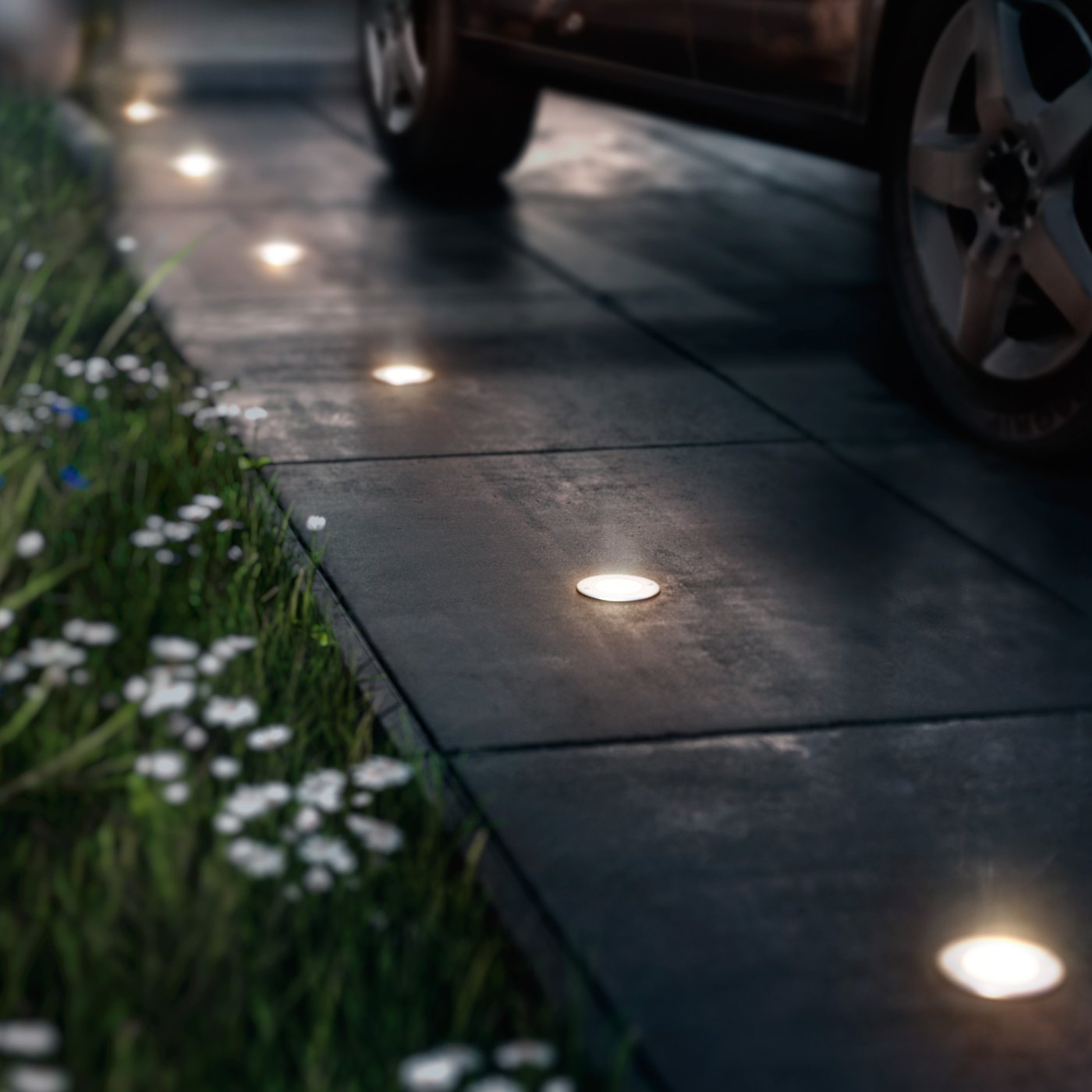 Moss Led Edge Philips Moss Bodeneinbauleuchte, LED edelstahl gebürstet/satiniert ...
