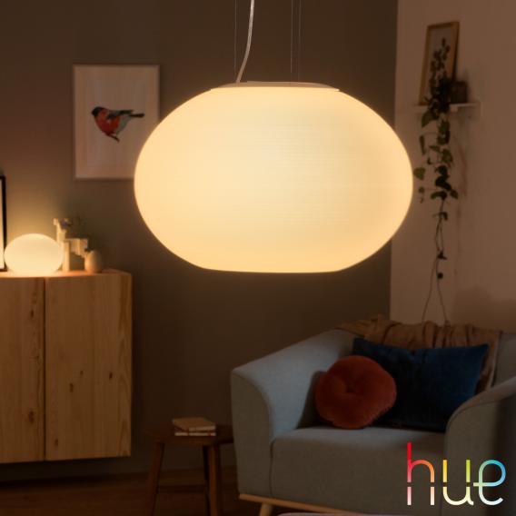 PHILIPS Hue White and color ambiance Flourish LED Pendelleuchte mit Dimmer