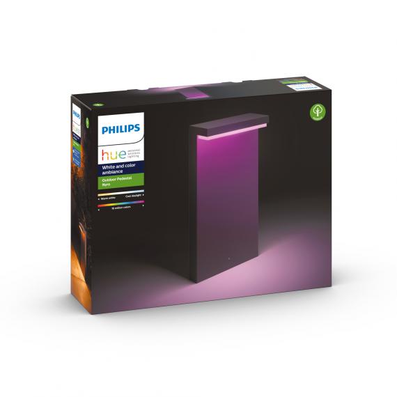 PHILIPS Sockelleuchte Color REUTER - Hue RGBW LED | 1745530P7 White & Nyro Ambiance