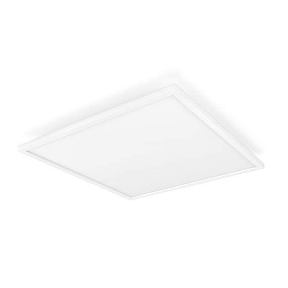White | Hue ceiling light dimmer, with PHILIPS LED REUTER Aurelle square 8719514382640 ambiance -