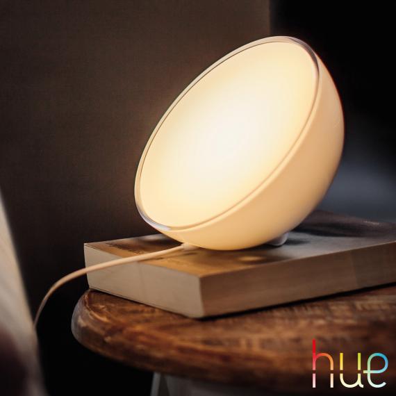 Hue aufladbare LED Go Akku PHILIPS | REUTER mit Dimmer 8718696173992 RGBW - Tischleuchte