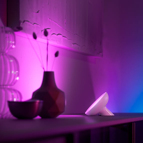 PHILIPS Hue Bloom LED RGB table lamp with dimmer