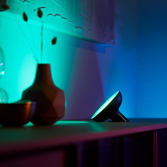 PHILIPS Hue Tischleuchte REUTER Dimmer mit 77112600 | LED - RGB Bloom