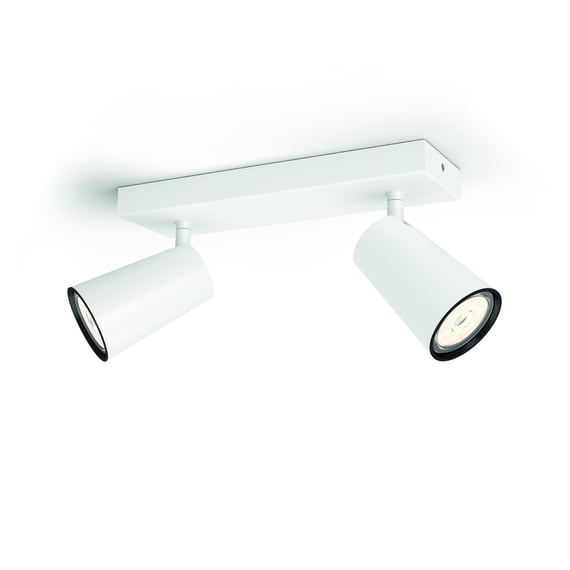Philips MyLiving Deckenleuchte Ayden – Dimmbar, 42 W, Warmweiß, Energiesparend, Weißes Glas-Design