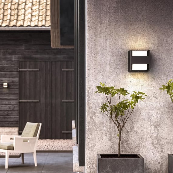 Applique Extérieur Philips Arbour LED 6W - 4000K Blanc Neutre - Anthracite - Éclairage Solide