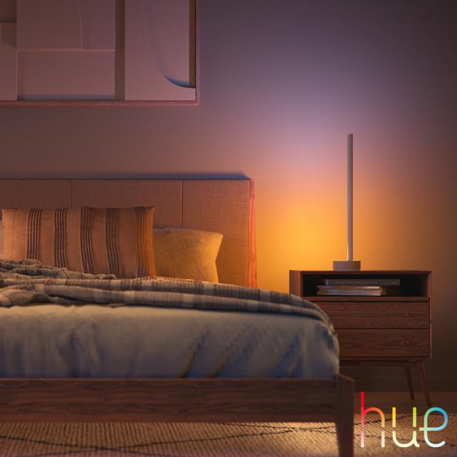 PHILIPS Hue White and Color Ambiance Gradient Signe LED Tischleuchte mit Dimmer