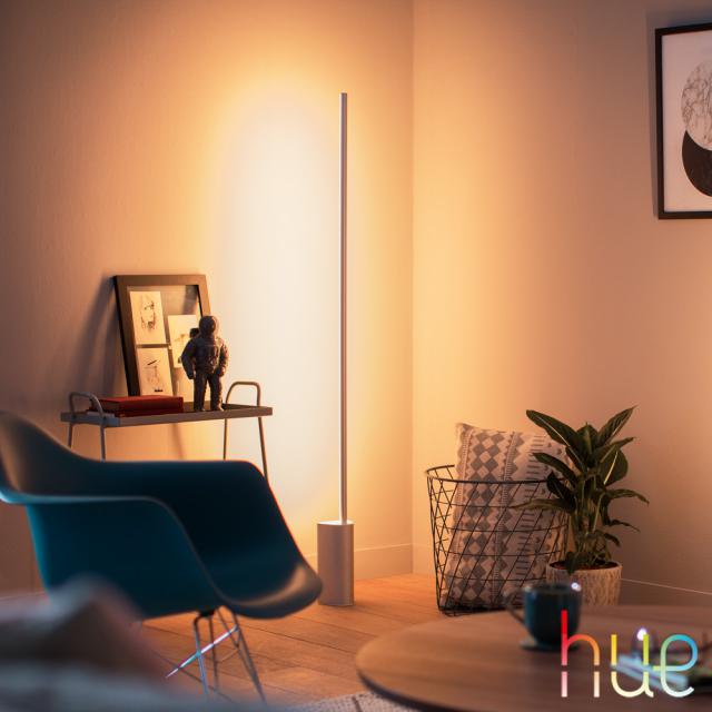 PHILIPS Hue White and color ambiance Signe LED Stehleuchte mit Dimmer