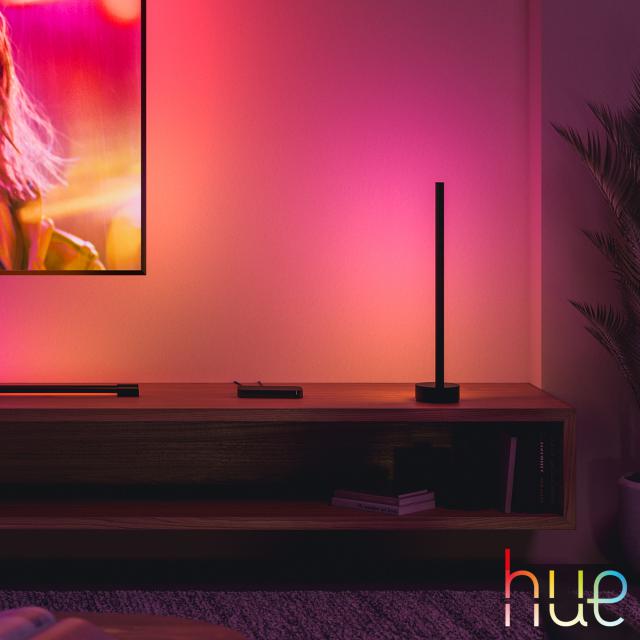 PHILIPS Hue White and color ambiance Signe LED Tischleuchte mit Dimmer