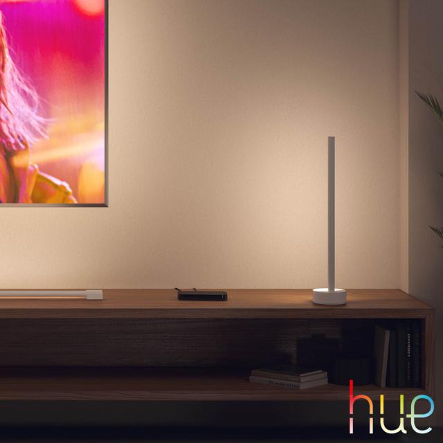 PHILIPS Hue White and color ambiance Signe LED Tischleuchte mit Dimmer