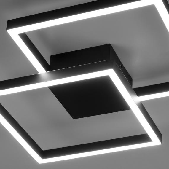 Paul Neuhaus Q-Marko LED Deckenleuchte RGBW eckig mit Dimmer und CCT -  6144-18 | REUTER | Leuchtfiguren