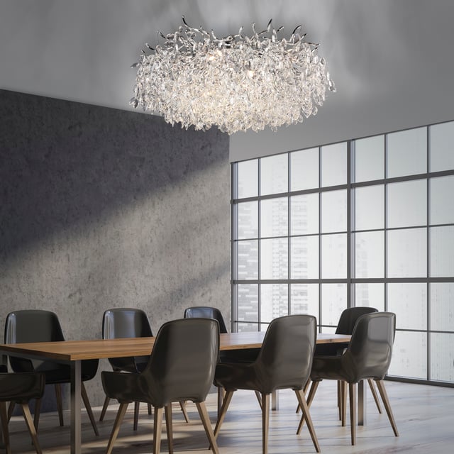 Paul Neuhaus Pendelleuchte VIVINA – 5-flammig, Chrom, Mit G9 ECO-Halogen Leuchtmitteln