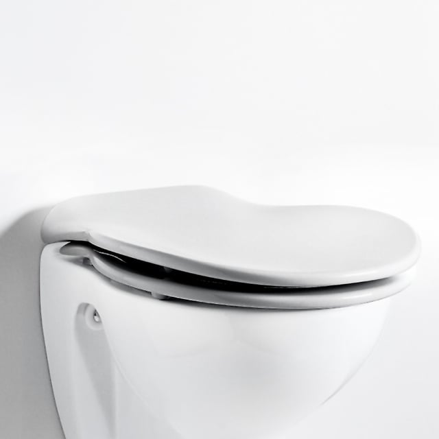Commode Raja Pressalit Raja ® toilet seat with soft-close & removable, white ...