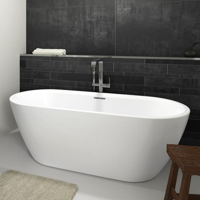 Riho Inspire Freistehende Oval-Badewanne weiß matt, ohne Füllfunktion