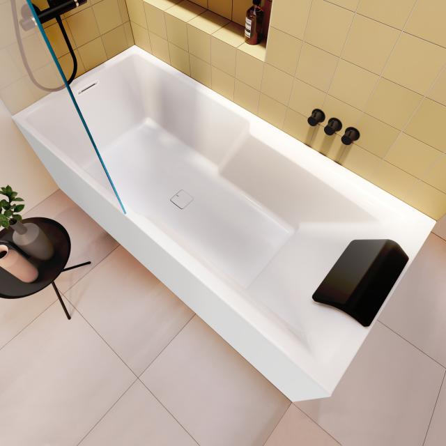 Riho Still Shower Rechteck-Badewanne mit Duschzone und Verkleidung mit Füllfunktion