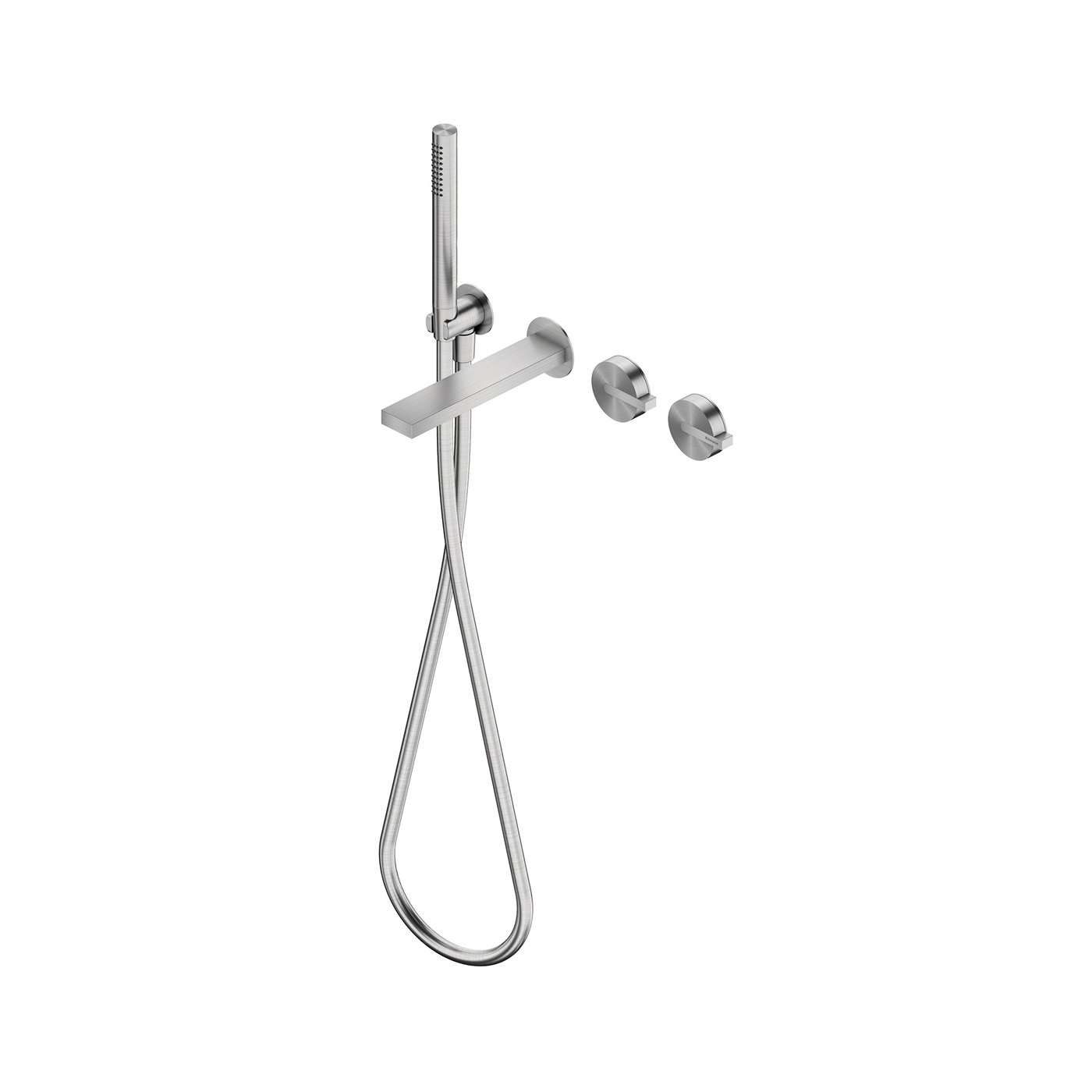 ALEO INOX Badarmatur - Einhebelmischer Für Die Wanne, Hochdruck, In Weiß/Chrom
