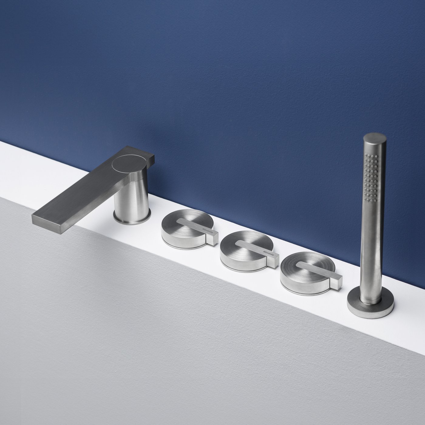 Designer Badarmatur ALEO INOX – Hochdruck-Wannenarmatur In Weiß/Chrom, Mit Deutscher Anschlussnorm