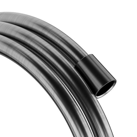 Gedy INOX Brauseschlauch Edelstahl | 200 Cm | 1/2" Anschluss | Verdrehsicher & Wassersparend | Für Dusche Und Bad