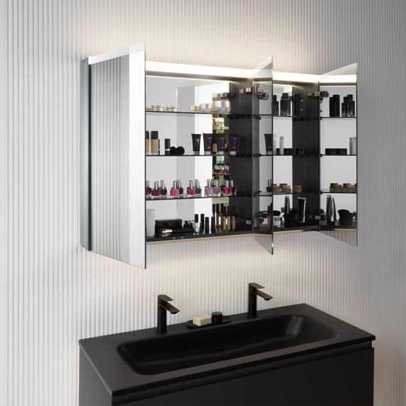 rivea Dia vanity unit W: 121 cm, with 1 pull-out compartment, washbasin ...
