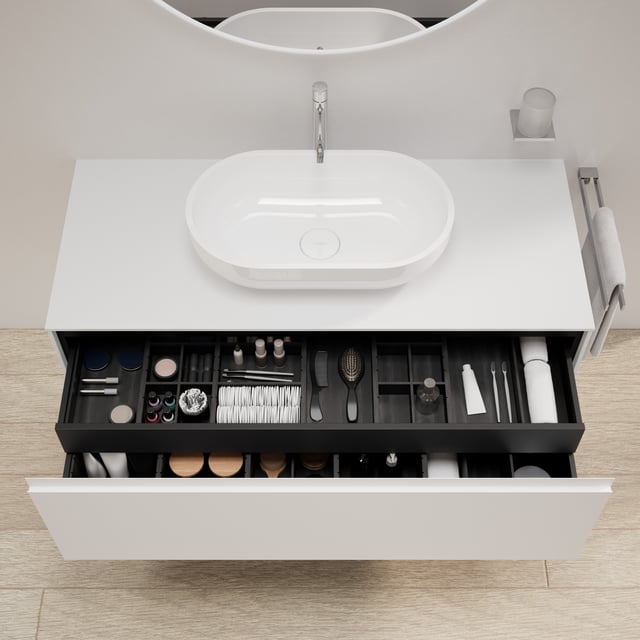rivea Dia soleado vanity unit W: 120 cm with 1 pull-out compartment ...