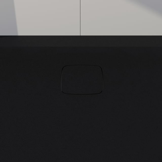 rivea Dia square Rechteck-Duschwanne Steinoptik schwarz matt, mit ...