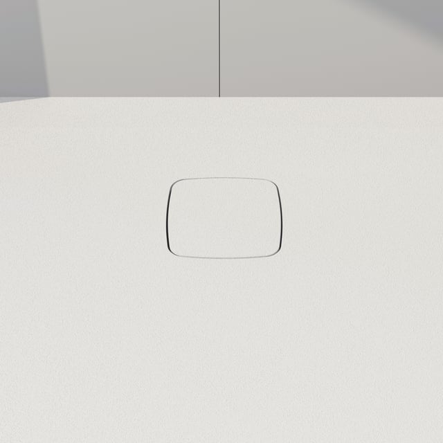 rivea Dia square Rechteck-Duschwanne Steinoptik weiß matt, mit ...
