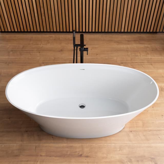 rivea Izumi Freistehende Badewanne L: 168 B: 81 H: 60,5 cm, mit pflegeleichter Oberfläche weiß