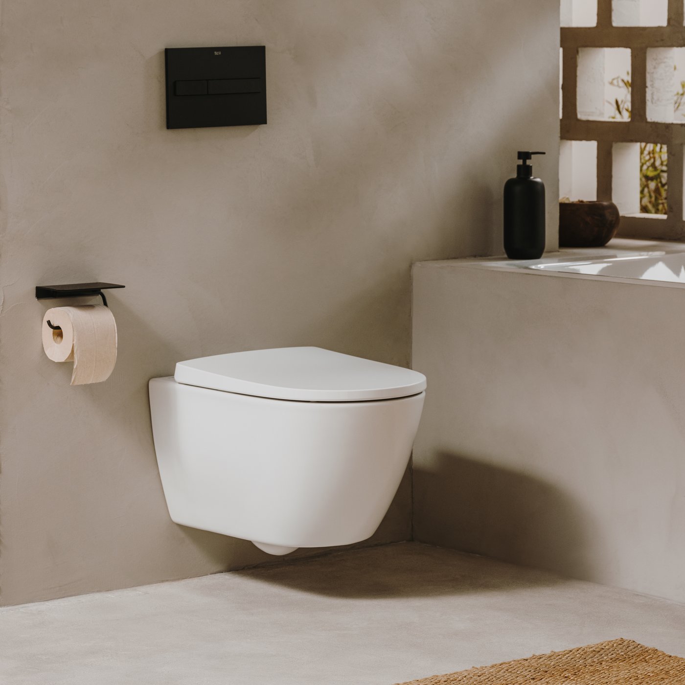 Roca Ona Abattant WC blanc mat - A801E10621 | REUTER