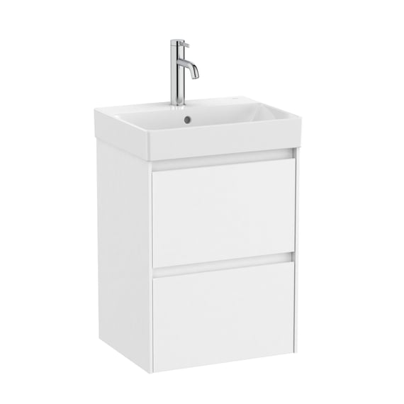 Roca Ona vanity unit, 2 pull-out compartments matt white - A857598509 ...