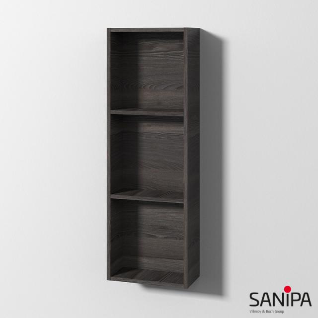 Sanipa Cubes Regalmodul mit 3 Fächern pinie schwarz