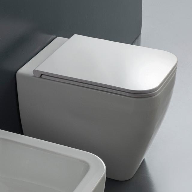 Scarabeo Next Stand-Tiefspül-WC weiß, mit BIO System Beschichtung