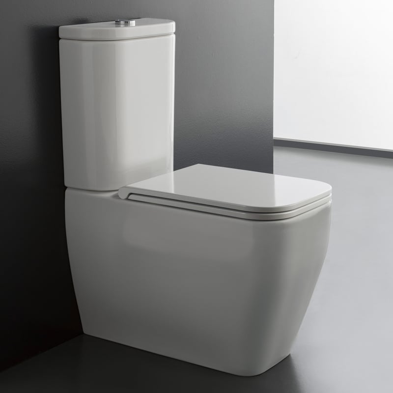 Scarabeo Teorema 2.0 Monoblock Stand-Tiefspül-WC für Kombination, 5140CL,